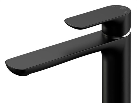 TVÄTTSTÄLLSBLANDARE GUSTAVSBERG ESTETIC HÖG, MATT SVART. UTAN BOTTENVENT.