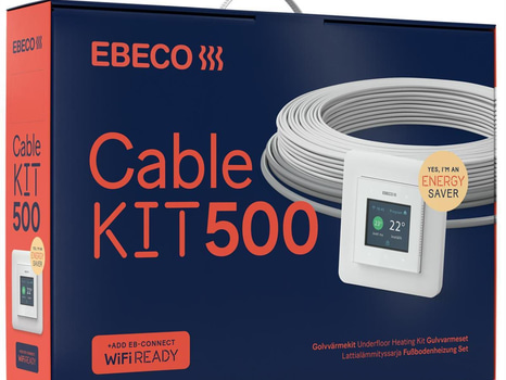 GOLVVÄRMEKIT EBECO, CABLE KIT 500, 73 M/810 W