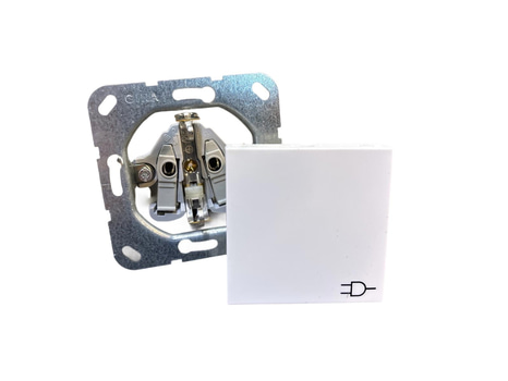 10 ST. ELUTTAG JORDAT MED TÄCKLOCK GIRA, SYSTEM 55 PETSKYDD, KRITVIT