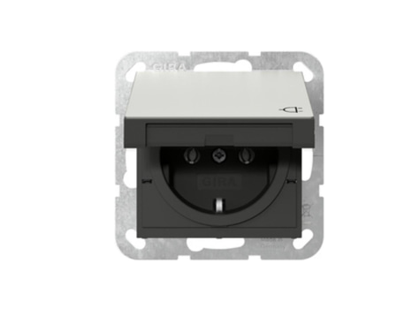 10 ST. ELUTTAG JORDAT MED TÄCKLOCK GIRA, E22, PETSKYDD, ROSTFRITT