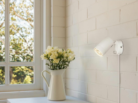 4 ST. VÄGGLAMPA SÖDERÖRA DIMBAR VÄGGLAMPA VIT