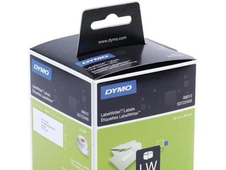 6 ST. DYMO ADRESSETIKETT VIT 36X89MM