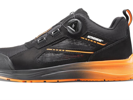 SKYDDSSKO ACTIVEWEAR CORE 7738, S1PS FITGO SVART\/ORANGE STL. 42
