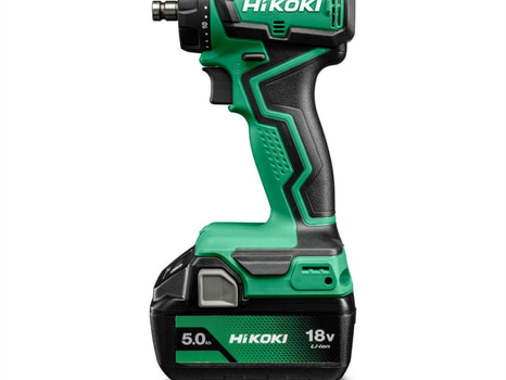 BORRSKRUVDRAG HIKOKI DS18DDQ, 18V SET 2X5AH\/4XCHUCKAR\/HCS OBS! TRASIG