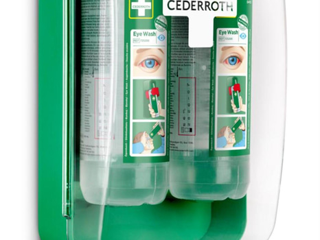 ÖGONDUSCHSKÅP CEDERROTH, MED 2X500ML ÖGONDUSCH