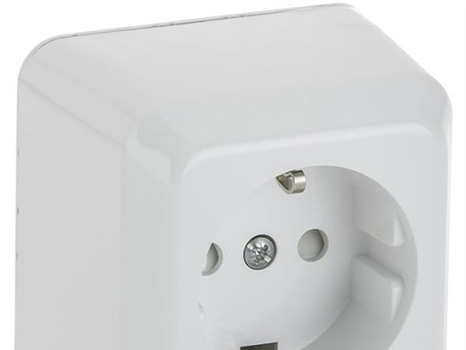 SCHNEIDER ELECTRIC EXXACT WDE002944 VÄGGUTTAG UTANPÅLIGGANDE, JORDAT, 1-VÄGS 10ST