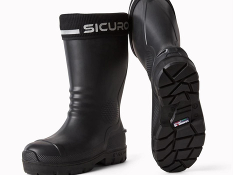SKYDDSSTÖVEL CAMMINARE SICURO S5 EVA SVART STL. 42