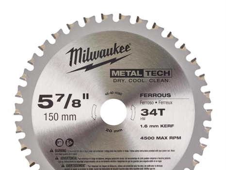 3 ST. CIRKELSÅGKLINGA MILWAUKEE MET., 150\/20\/34T