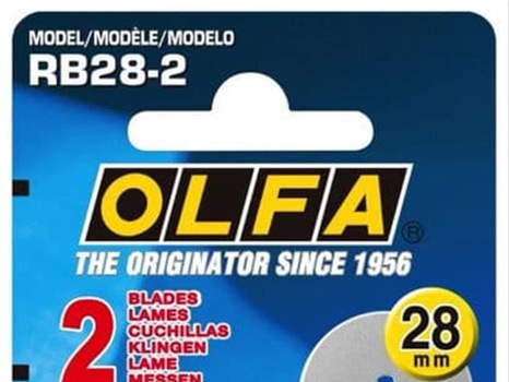 12 ST. ROTARY BLADE, RB28-2, 28 MM