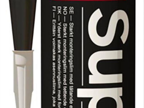 12 ST. MONTERINGSLIM CASCO SUPERFIX+, VIT 300ML 12ST