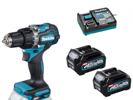 Borrskruvdragare Makita, DF002GD201 inkl. 2 st. 2,5Ah batterier, snabbladdare och förvaringsväska