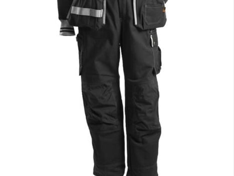 5 st. Hängslebyxa Björnkläder, Carpenter Jubileum, svart, olika storlekar