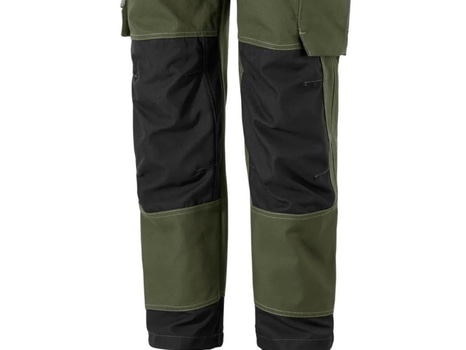 7 st. Arbetsbyxa Björnkläder, Carpenter Jubileum 2, grön, stl. D100