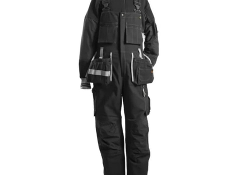 3 st. Hängselbyxor Björnkläder, Jubileum svart, stl. 148