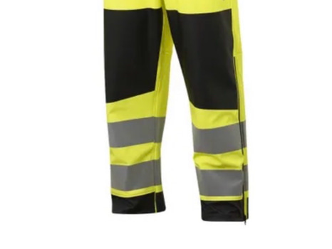 Regnbyxa med hängslen Univern, Hivis gul kl 2.