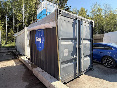 10 fots isolerad container | Öppningsbar lucka
