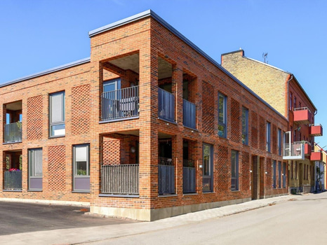 130 kvm massivt fasadtegel, Wienerberger - Packhustegl + 25 kvm Wienerberger Onyx