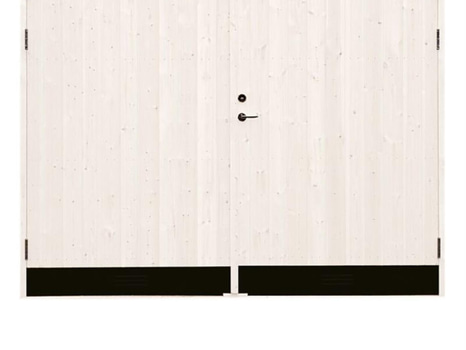 GARAGEPORT VIBOSTUGAN TÄT 10° 25X21 MED KARM, GRUNDMÅLAD