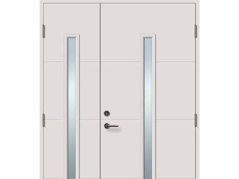 PARDÖRR SOLID ELEMENTS VÄXJÖ 14X21 VIT PARDÖRR HÖGER