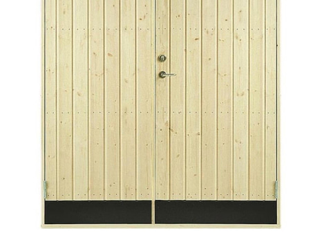 KALLFÖRRÅDSDÖRR VIBOSTUGAN 15,3X20 HÖGER RAK PANEL 10° DUBBELDÖRR