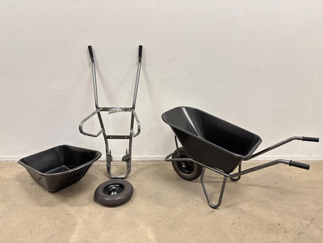 2 st. SKOTTKÄRRA HOME IT GARDEN PUNKSTERINGSFRITT 16 tum 110L