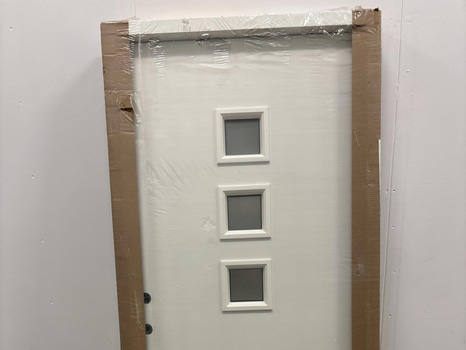 Ytterdörr Visby, M9x20, vänster, vit