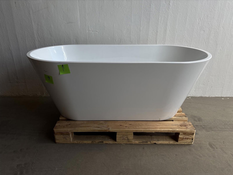 BADKAR RIVA EMMA FRISTÅENDE 160 CM VIT