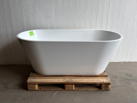 BADKAR RIVA EMMA FRISTÅENDE 160CM VIT