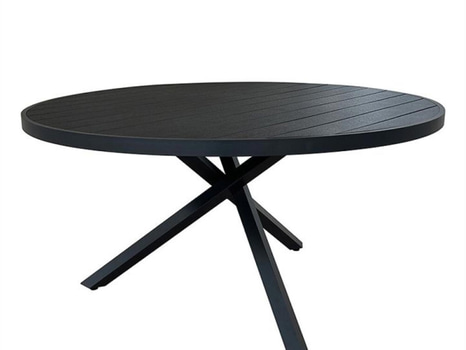 MATBORD SUNFUN SKILLINGE Ø140 CM SVART