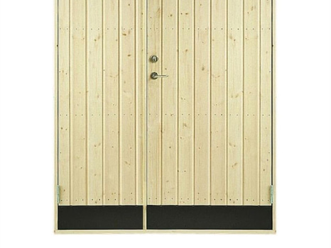 KALLFÖRRÅDSDÖRR VIBOSTUGAN 13X20 RAK PANEL 10° DUBBELDÖRR