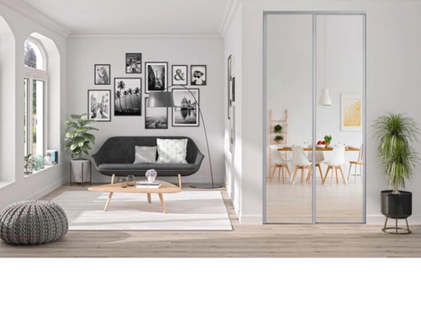 SLIDING DOOR STD 8000 2355X1200MM PANELLED 2-PACK