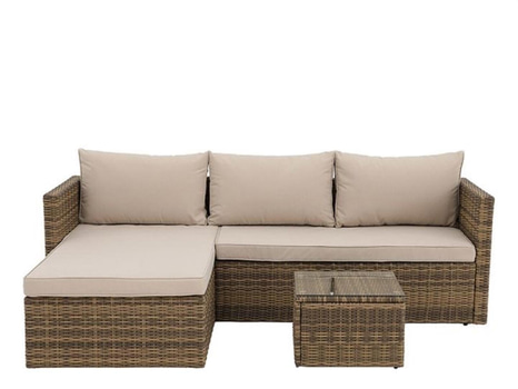 LOUNGESET SUNFUN LARVIK KONSTROTTING NATUR