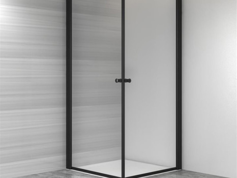 DUSCHHÖRNA RIVA SAGA SQUARE 90X90CM SVART