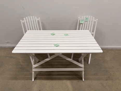 2 st. Klappstolar inkl. bord Baltic Garden