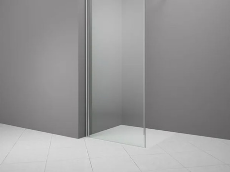 Duschvägg Camargue, Vario, klarglas, silver/krom, 96,1x191,5 cm