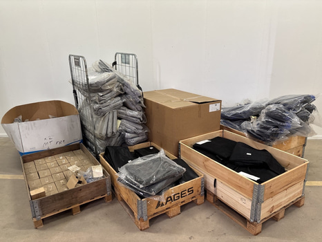 Parti med reservdelar till studsmattor