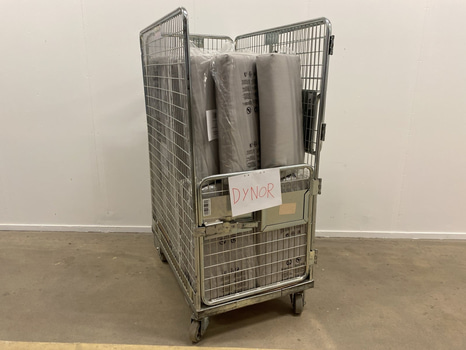 Parti med dynor till utemöbler, ljusgrå