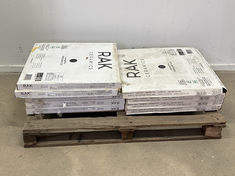 9 st. paket kakel Rak Ceramics, 60x60 cm, 12,06 m2