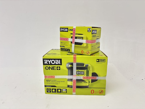 Excenterslip Ryobi och Mini bluetooth-högtalare Ryobi
