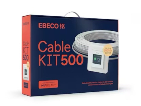 Golvvärmekit Ebeco, Cable Kit 500, 1380 W