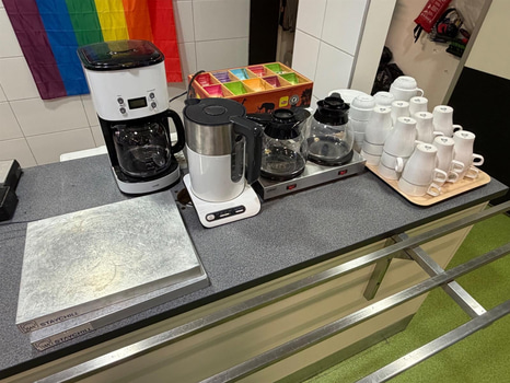 Parti för kaffeservering