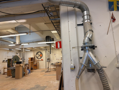 Rör & kopplingar för spån.