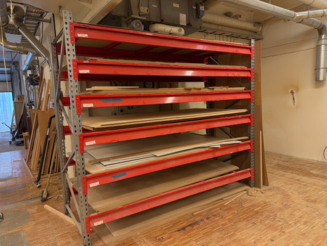 Pallställ inkl. skivmaterial