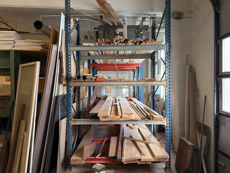 Pallställ inkl. Virke