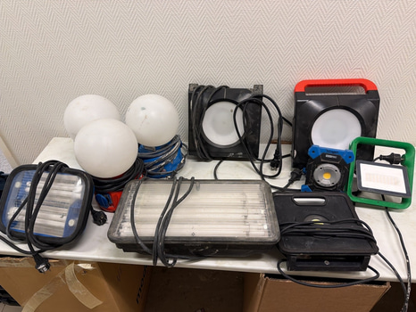 10 st arbetsbelysningar