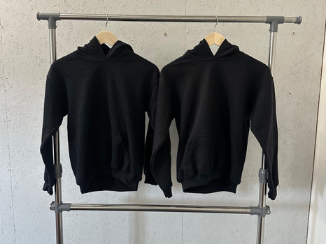 2st. Hoodies, barn-stl. L, Gildan, svart