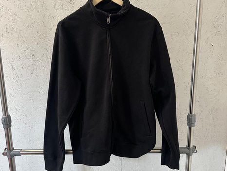 Zip-tröja, stl. L, Russell, svart.