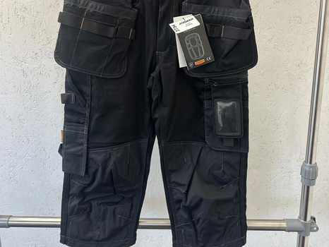 Herr-arbetsshorts, stl. C46/S, Jobman, svart.