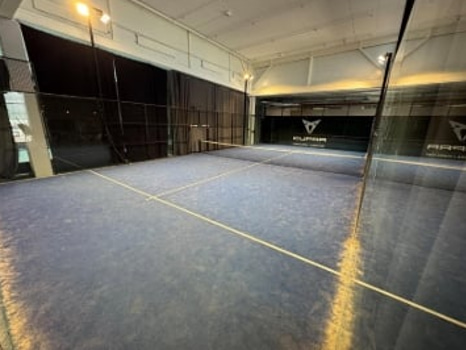 Padelbana modell panorama i aluminum inkl nät - passar både utomhus och inomhus