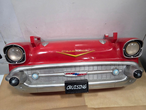 Dekorationsobjekt Chevrolet Bel Air, röd och silver